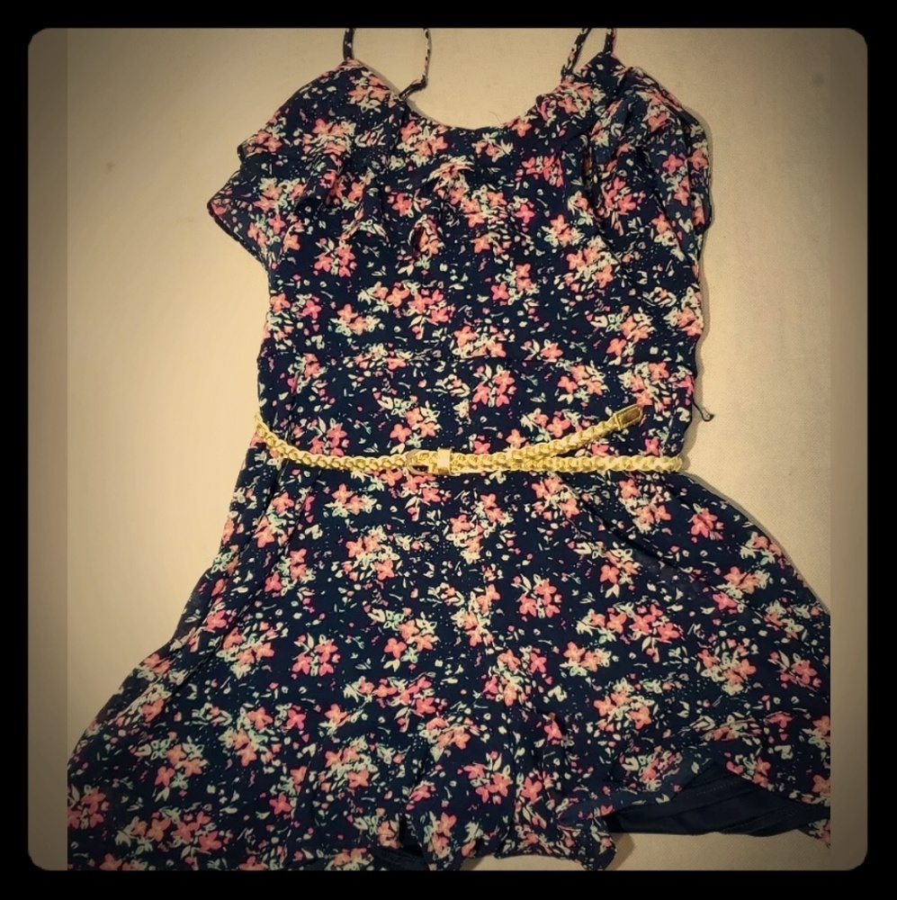 Candies Womens Floral Spaghetti Strap Surplice